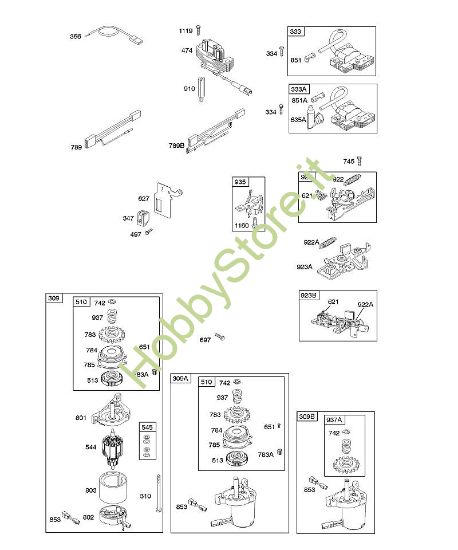 B - Alternatore, dispositivo di avviamento elettrico, sistema elettrico, freno volano, accensione B&S - 12 €¦ 122H82-0125-01 brand Stihl